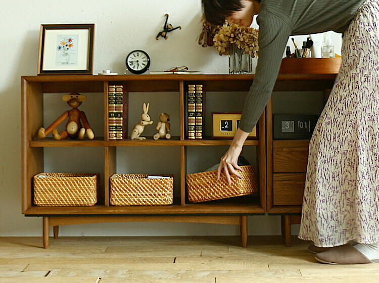 オープンシェルフ weeca（ウィーカ） ブラウンタイプ オープンシェルフ