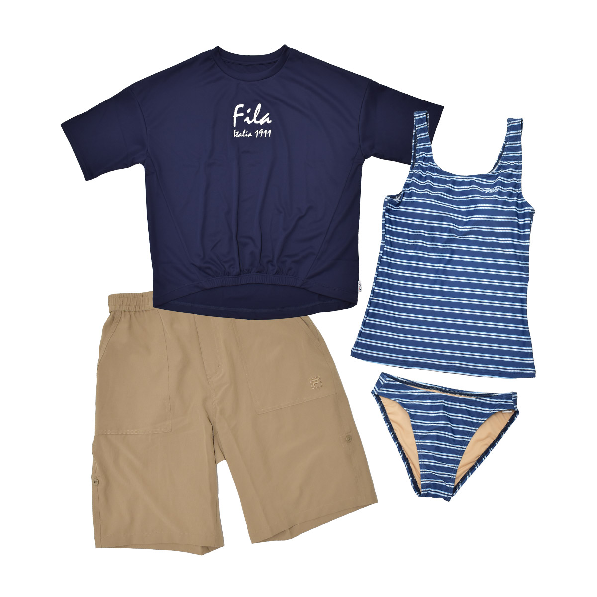 FILA（フィラ） 赤字覚悟 送料無料 レディース 水着 セット 半袖