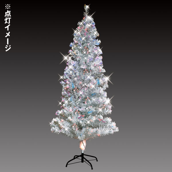 クリスマスツリー 120cm ファイバーツリー RGBライト付き