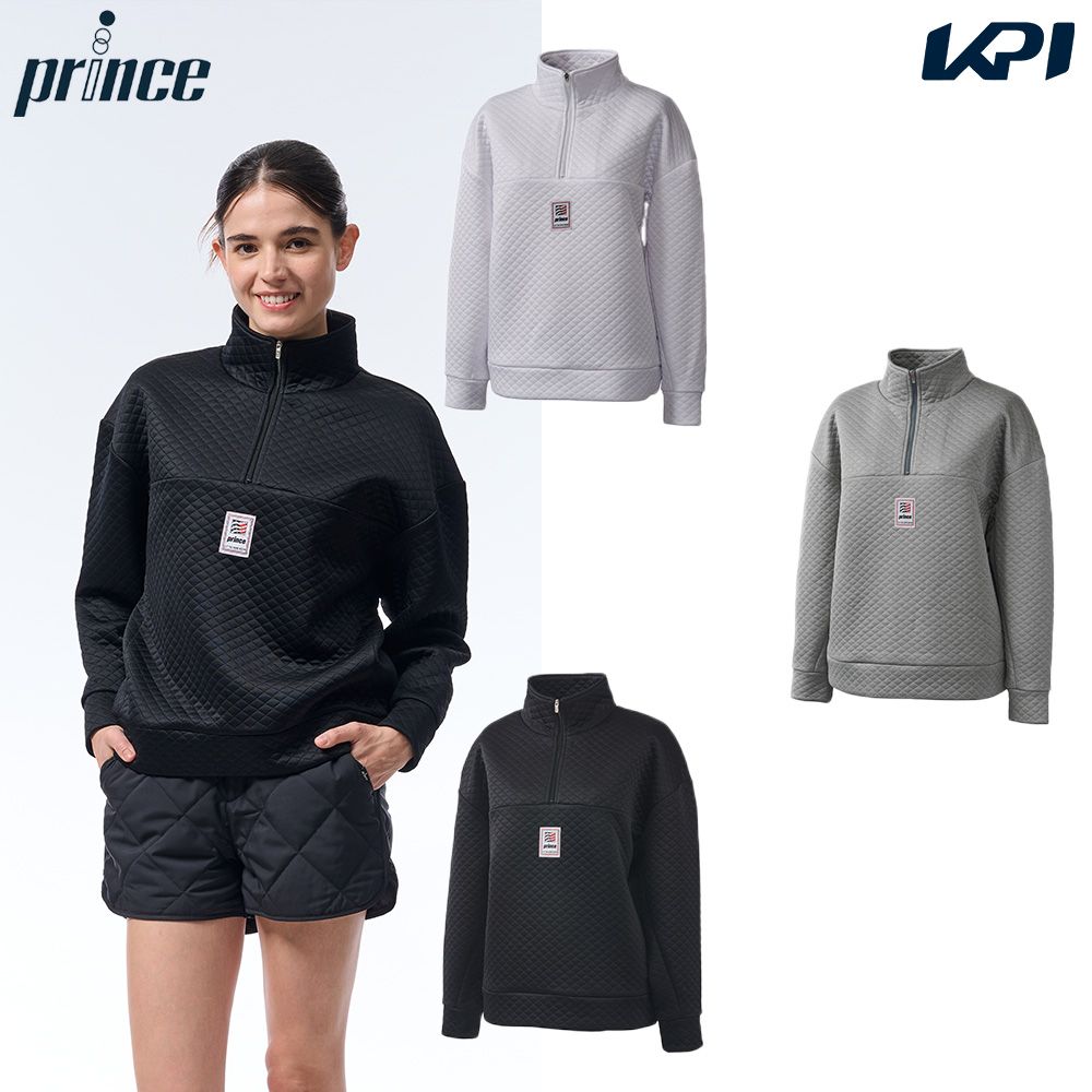 Prince（プリンス） テニスウェア レディース ハーフジップ 膨れ