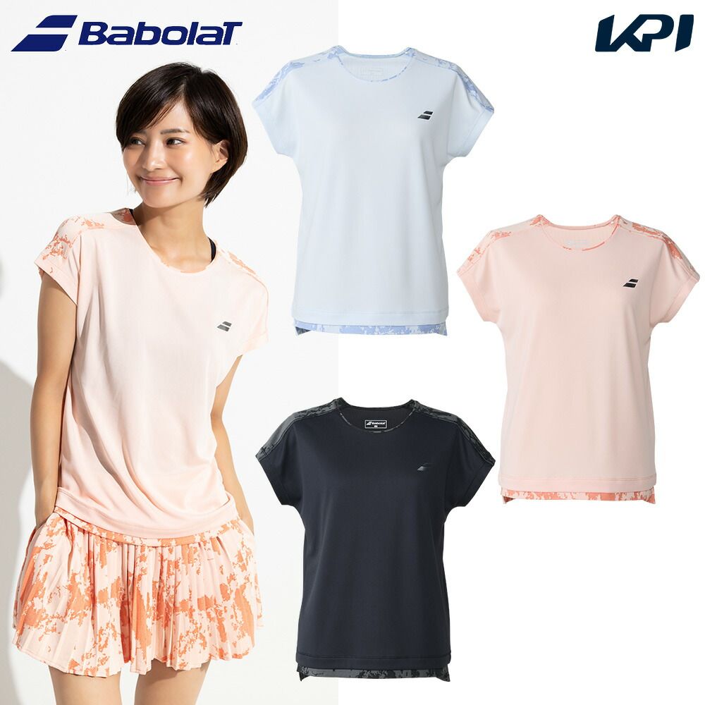 Babolat（バボラ） テニスウェア レディース PLAY SHORT SLEEVE SHIRT