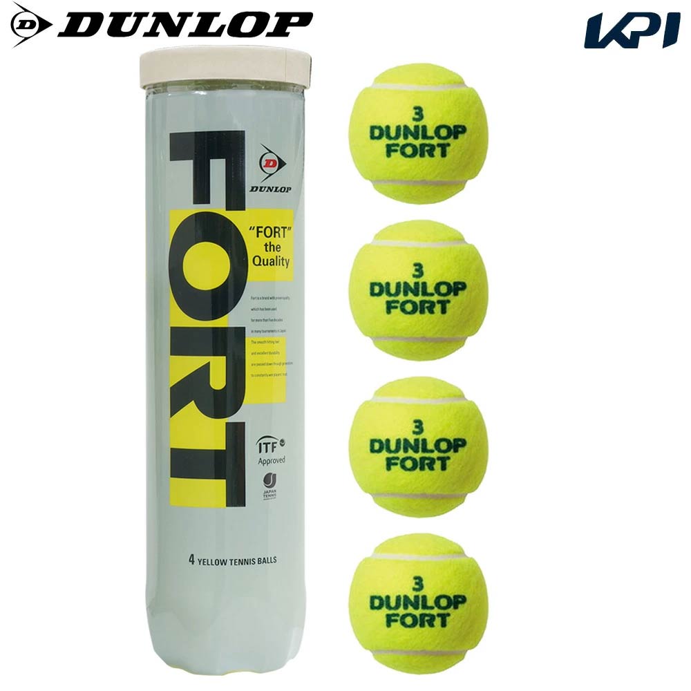 DUNLOP（ダンロップ） 「FORT フォート [4個入]1箱 15缶/60球 」テニス