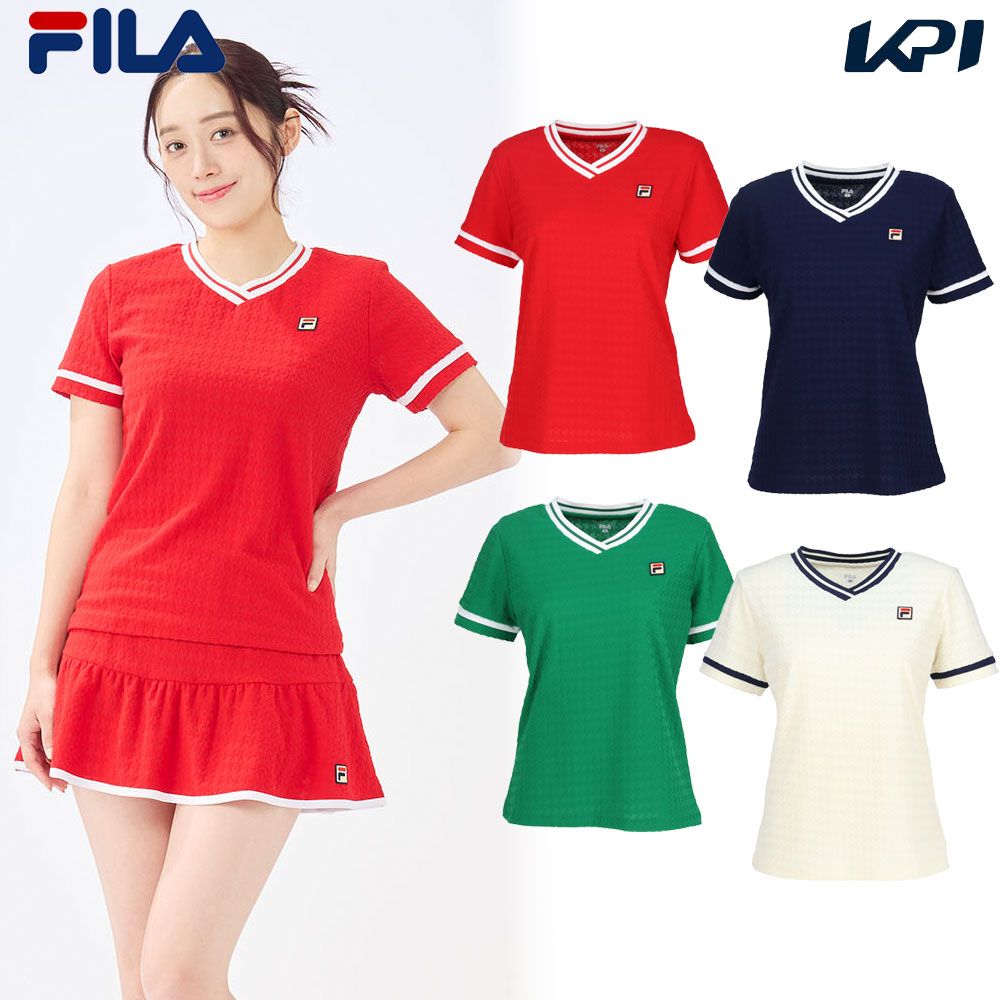 FILA（フィラ） テニスウェア レディース ゲームシャツ EL0028 2025SS