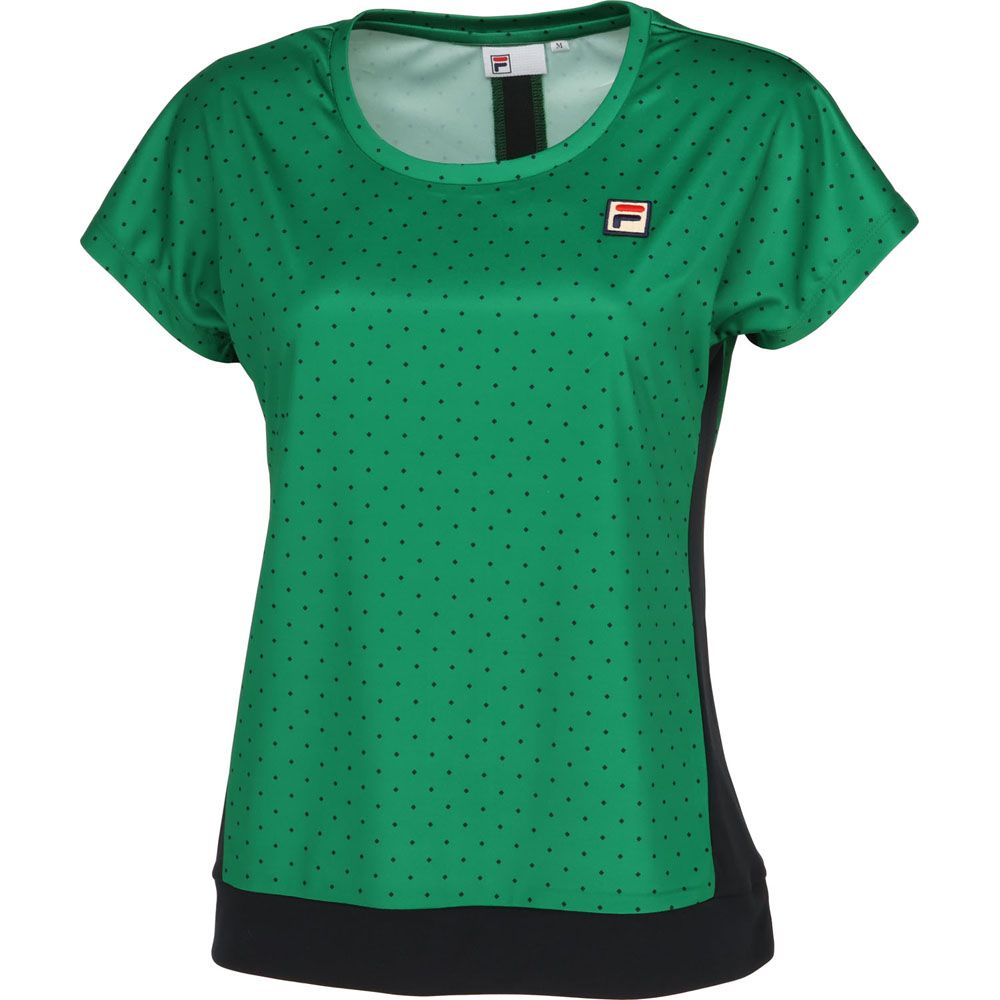 FILA（フィラ） テニスウェア レディース ゲームシャツ サイドライン