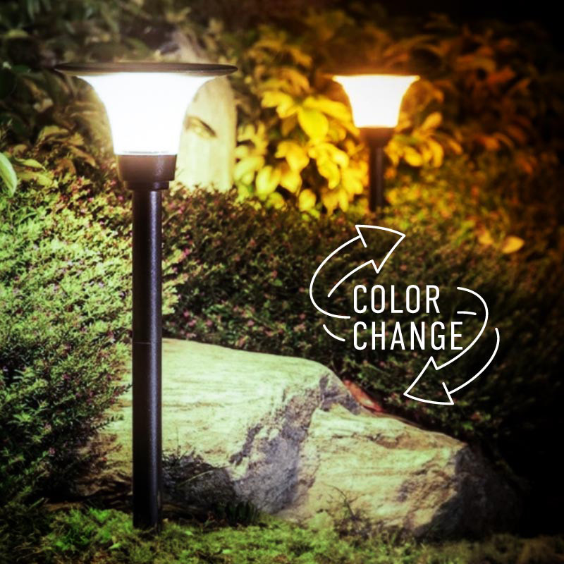 ガーデンライト ソーラーライト 屋外 おしゃれ 防水 明るい 電球色