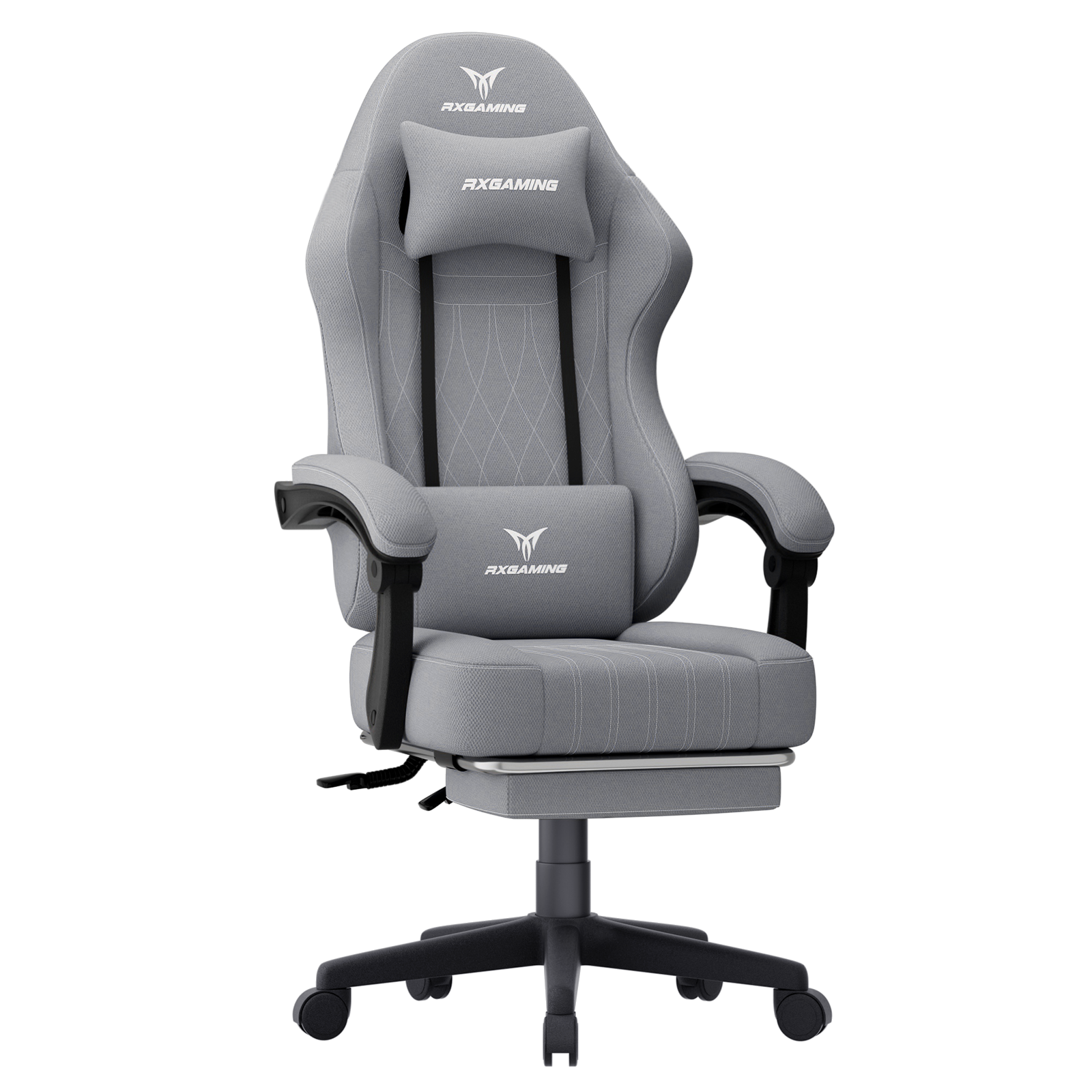 RXGAMING ゲーミングチェア ゲームチェア 椅子 オットマン付き 連動