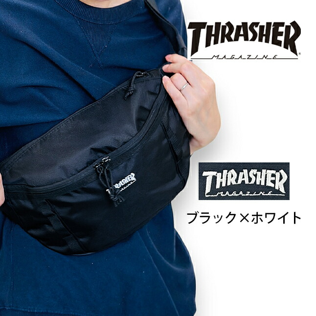 THRASHER（スラッシャー） ウエストバッグ ボディバッグ メンズ