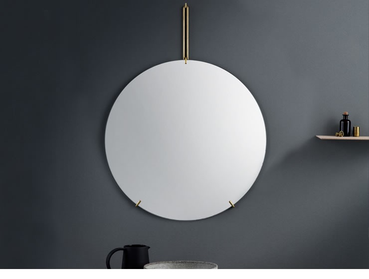 MOEBE（ムーベ） ウォールミラー 30cm : 家具の里 - 通販 - Yahoo