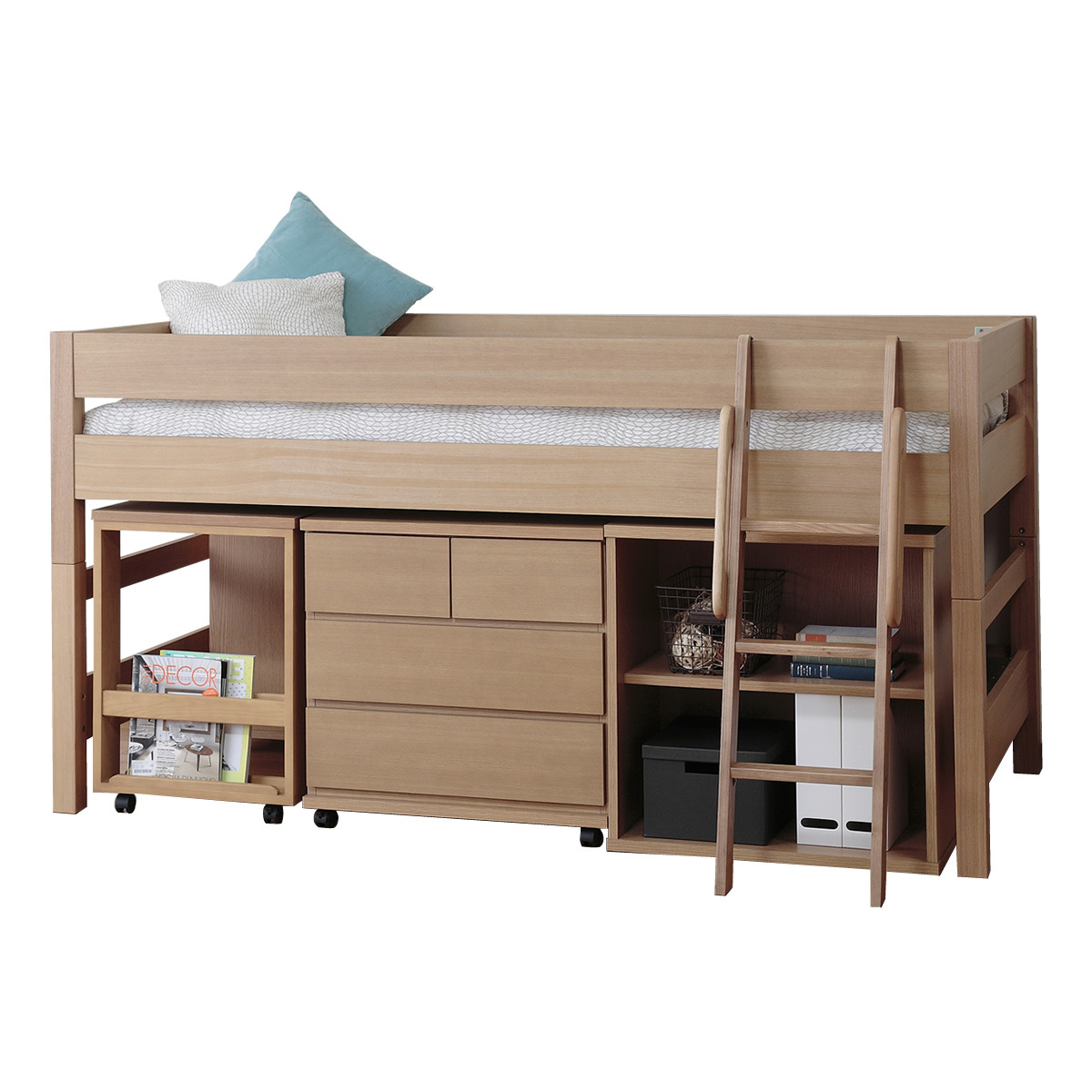 シングル フレームのみ 高さ調整 ロフトベッド ロフトベット ロー