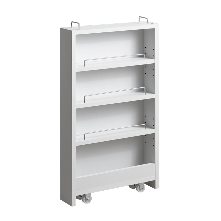 隙間収納 ラック 棚 すきま 冷蔵庫横 キッチン PVC 幅10.4cm 洗面所