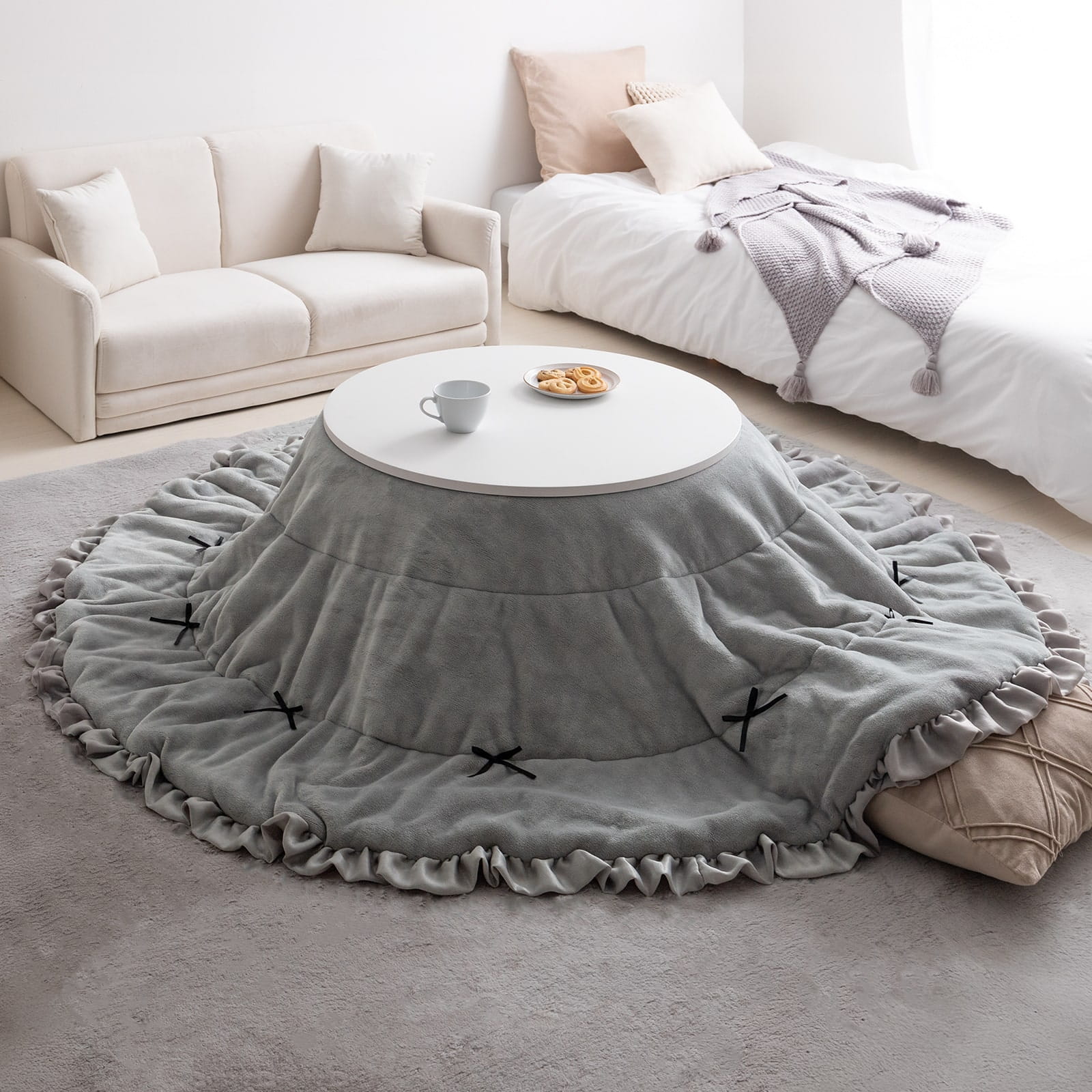 こたつ こたつテーブル コタツ こたつセット 円形 丸型 布団セット