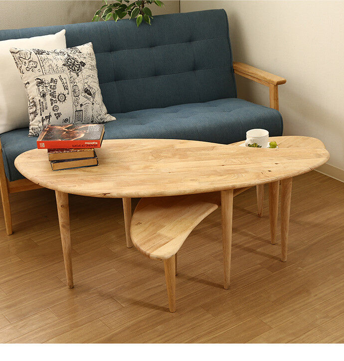 テーブル 2点セット ロータイプ 天然木 木製 コーヒー ソファー