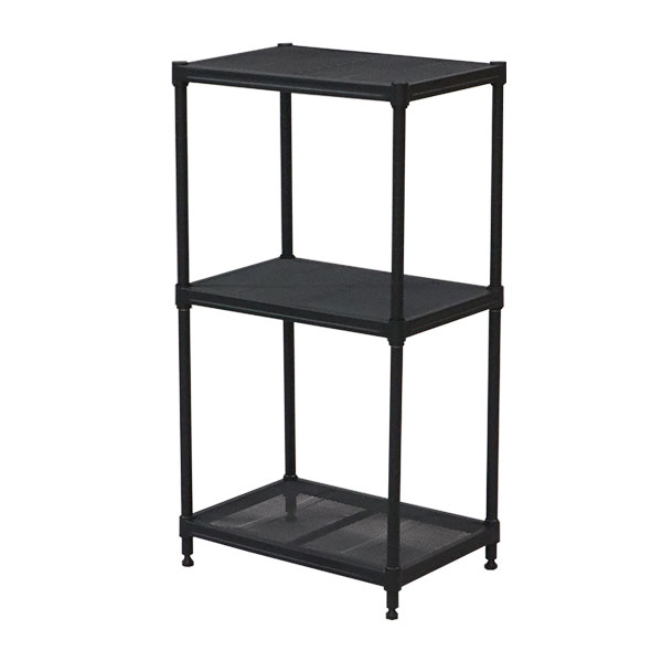 スチールラック 3段 45幅 メッシュ棚板 メッシュラック 収納 棚