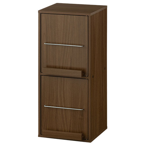 ぼん家具 本棚 扉付き カラーボックス 大容量 スリム 書棚 木製 可動棚