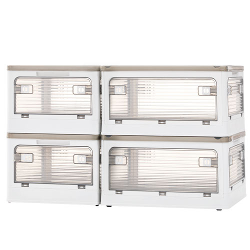 ぼん家具 収納ケース キャスター付 収納ボックス 幅47cm 4個セット