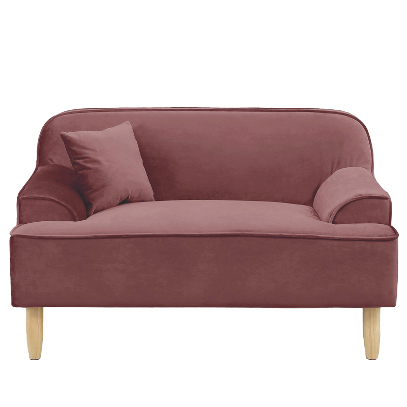 サンコウ 【在庫限り】ベロア ソファ 1人掛け ベルベット ローソファー