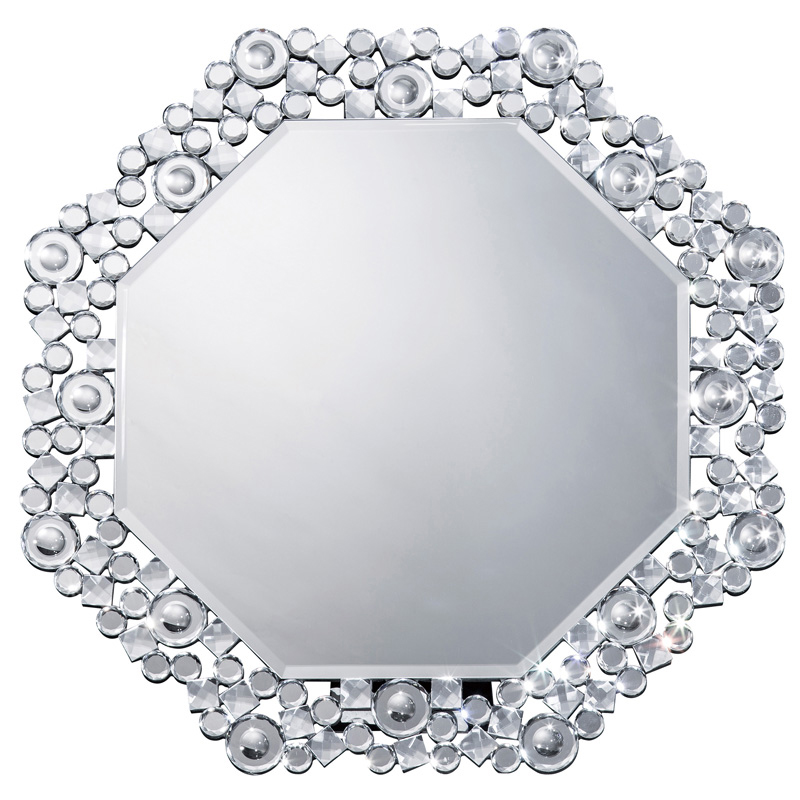 卓上 壁掛けミラー 豪華高級クリスタル調装飾 送料無料 壁掛け ミラー