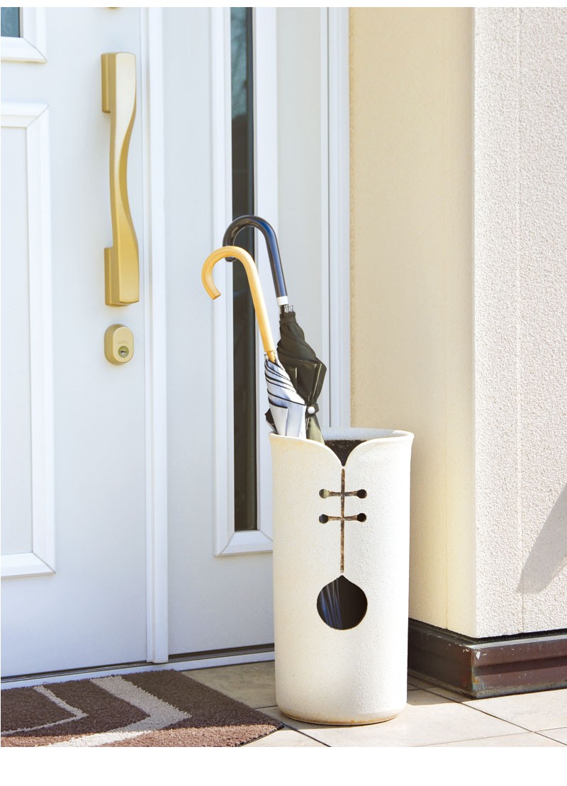 信楽焼 傘立て ツートン 高さ47cm 傘立て 信楽焼 ツートン デザイン