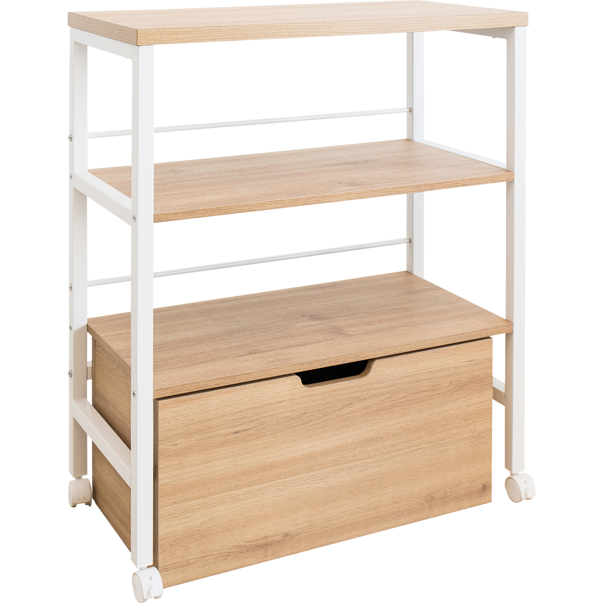 スチールラック 幅70 アートワゴン 3段 大容量 引き出し キャスター