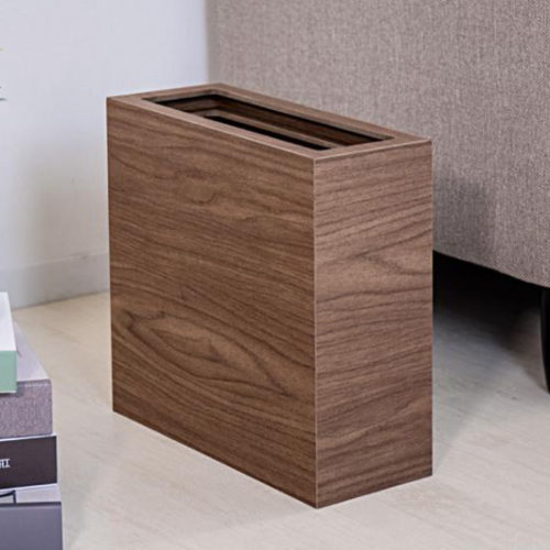ゴミ箱 おしゃれ 木製 Bosk バスク 木目 長方形 四角 高さ30cm