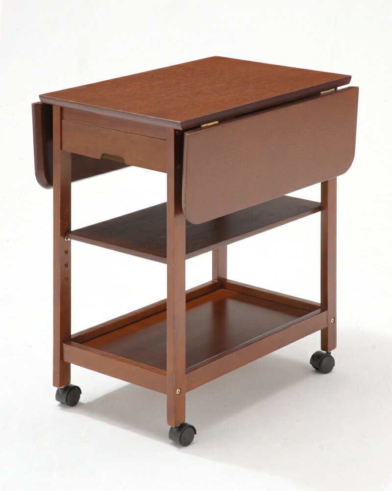 キッチンワゴン 両バタフライワゴン キッチンカウンター ワゴン ラック