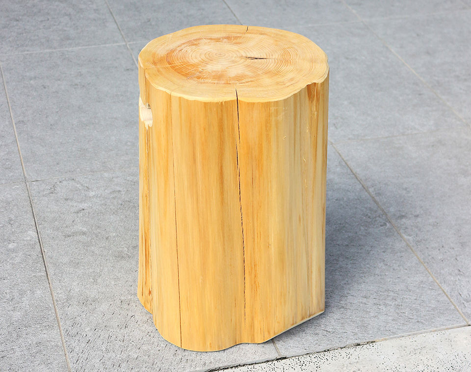 天然木スツール 丸太スツール 国産無垢材 国産ひのき 日本製 椅子 腰掛