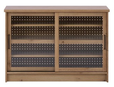 関家具 公式店 キャビネット 幅120 木製 ナチュラル おしゃれ ガラス