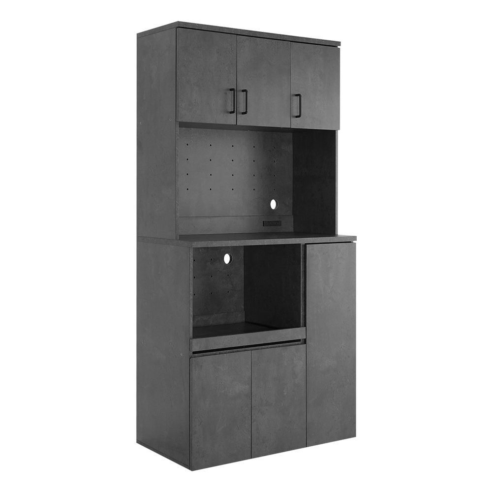 グランテイスト 食器棚 キッチンボード 90 スライド オーク