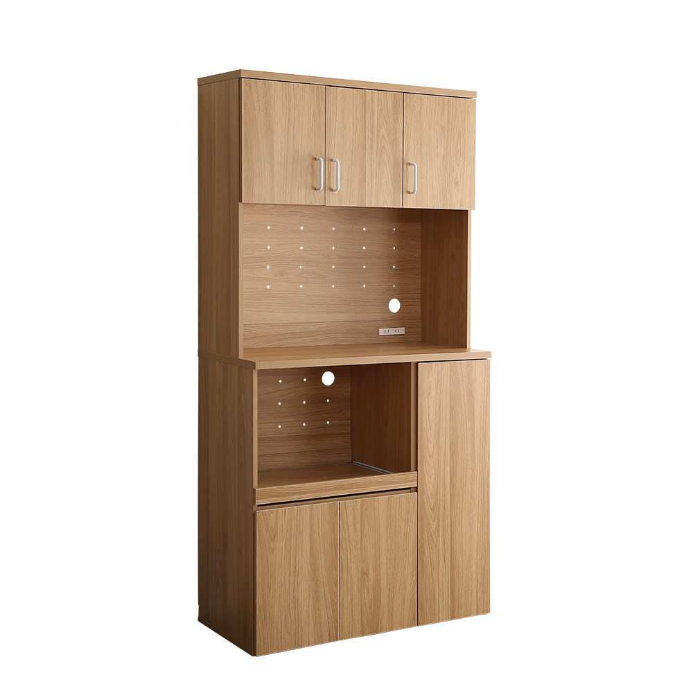 グランテイスト 食器棚 キッチンボード 90 スライド オーク