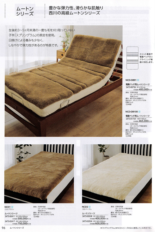 西川（nishikawa） ムートンシーツ NCD2 シングルサイズ 100×200cm