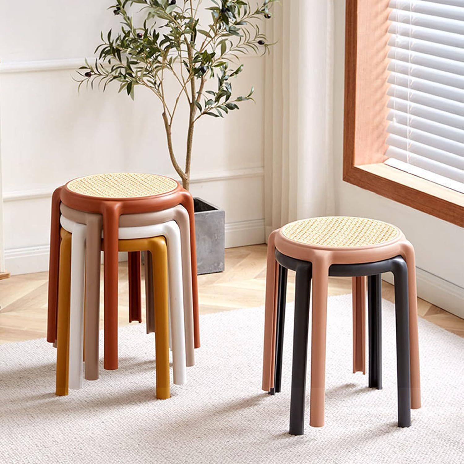 スタッキングチェア スタッキングスツール 2個セット 屋台イス 椅子 耐