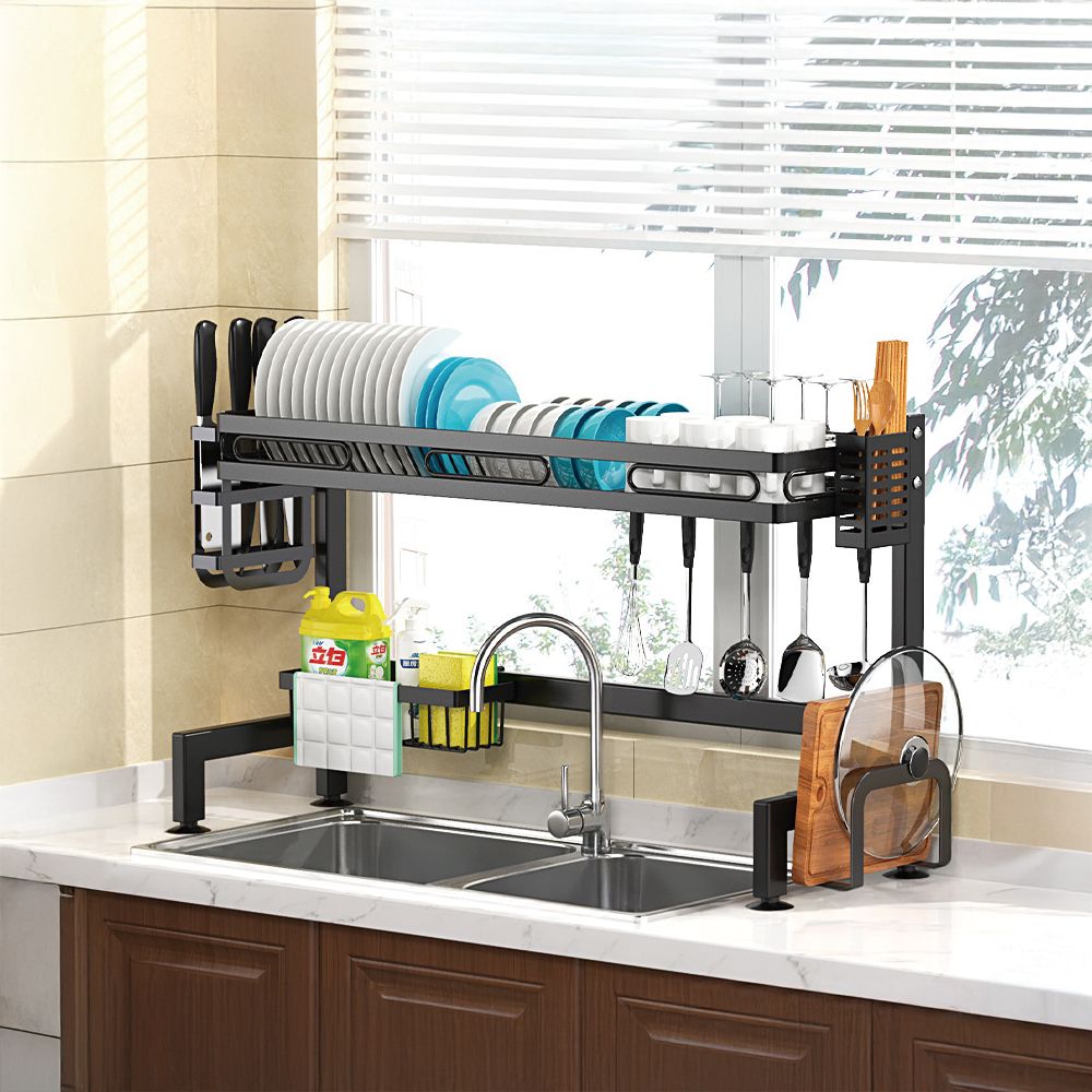 水切りラック シンク上 水切ラック 食器洗いかご 水切りかご 1段