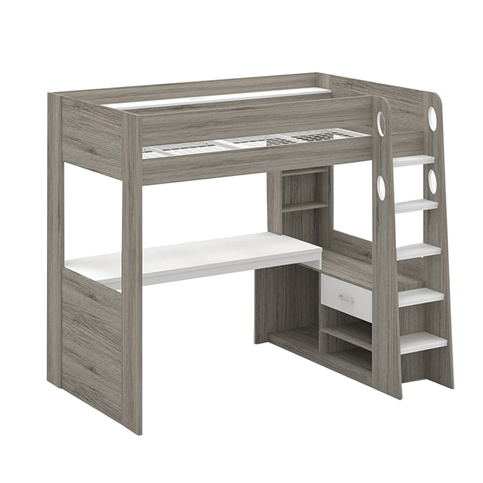 システムデスク ロフトベッド シングルベッド デスク付き デスク天板