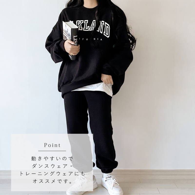 スウェット レディース セットアップ 上下 セット 長袖 レタリング