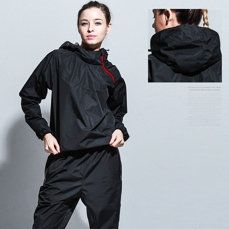 サウナスーツ レディース エクササイズ 上下セット 発汗 M L XL