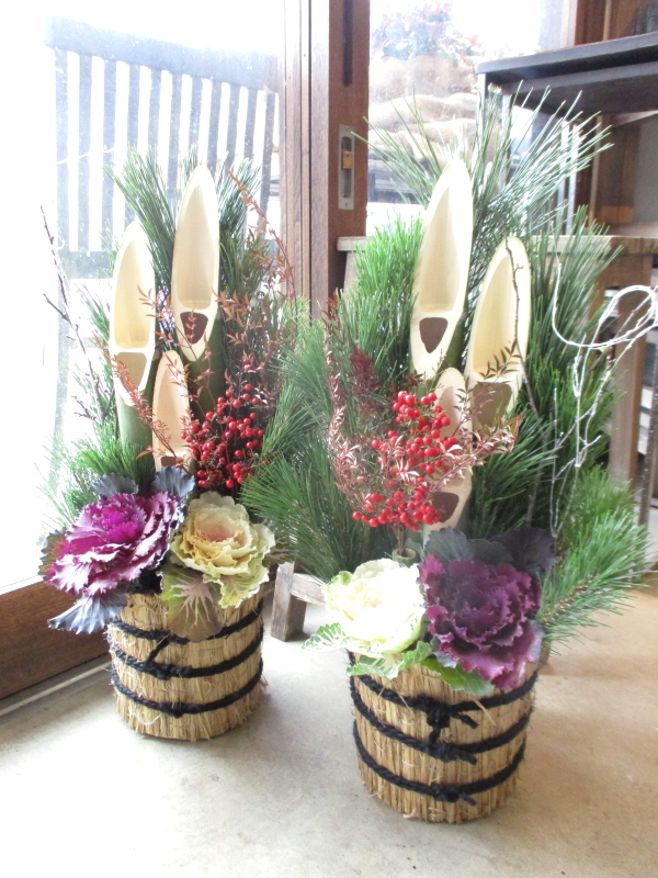 門松 60cm シュロ縄 天然素材 1対セット 薫る花 迎春 お歳暮 お正月