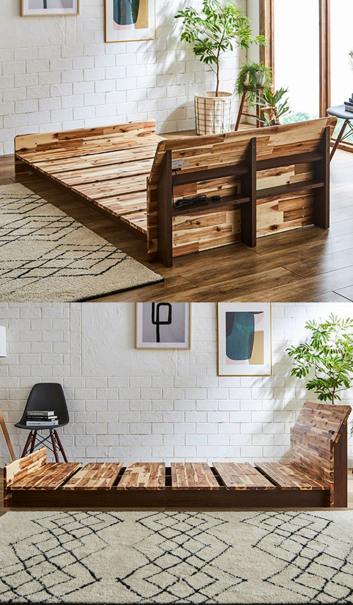 Meuble（モーブル） ベッド ワイドダブルベッド ベッドフレーム