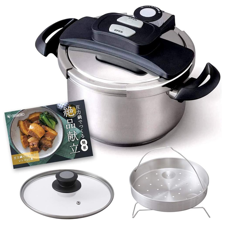 アイリスオーヤマ キッチンシェフ 両手圧力鍋5L RAN-5L : カネマサかな