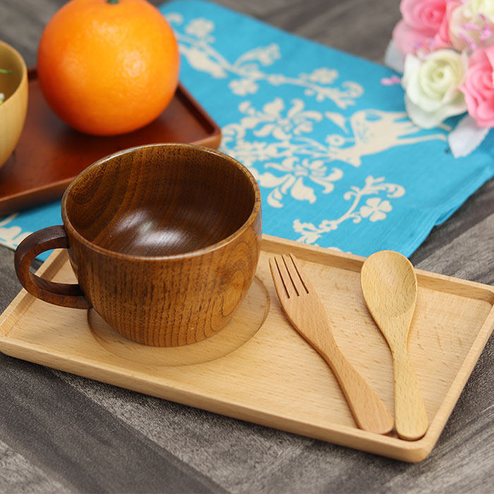 お盆 トレー ブナ デザートプレート ナチュラル : 曲げわっぱ弁当箱の