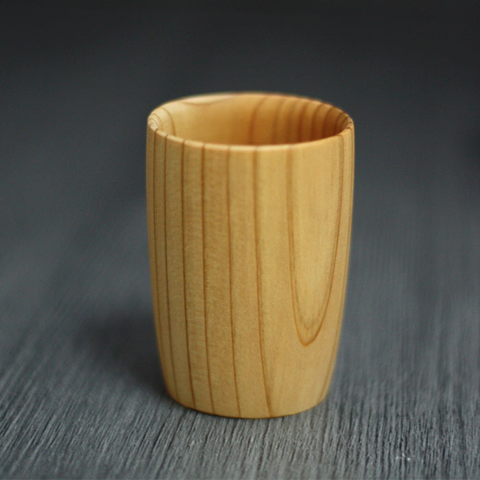大舘工芸社 ぐい呑み 単品 秋田杉 日本製 国産 大館 : 曲げわっぱ弁当