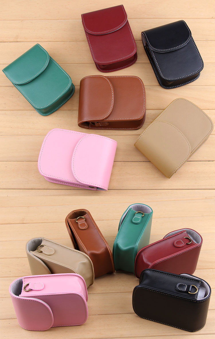 CANON IXY 650 m ケース カバー ショルダーストラップ付き PUレザー