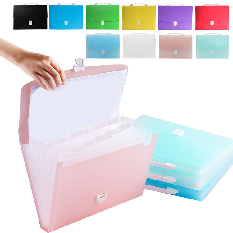 バインダー A4 ファイルケース 13ポケット アコーディオン式 蛇腹 多層