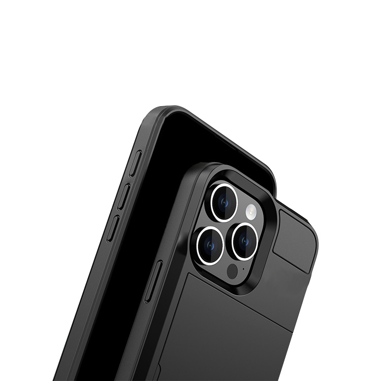 iPhone15 耐衝撃 ケース カバー TPU+プラスチック カード収納付き