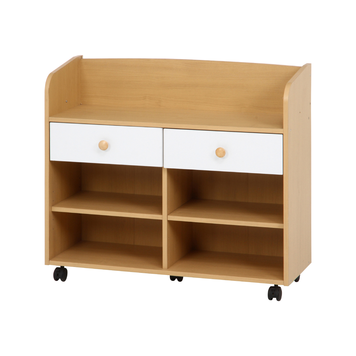 ランドセルラック キャスター付き 幅82cm 引出し2杯 可動棚 ランドセル