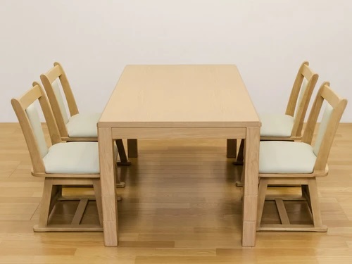 サカベ 継足3wayダイニングこたつテーブル5点セット 高さ3段階継脚ハイ