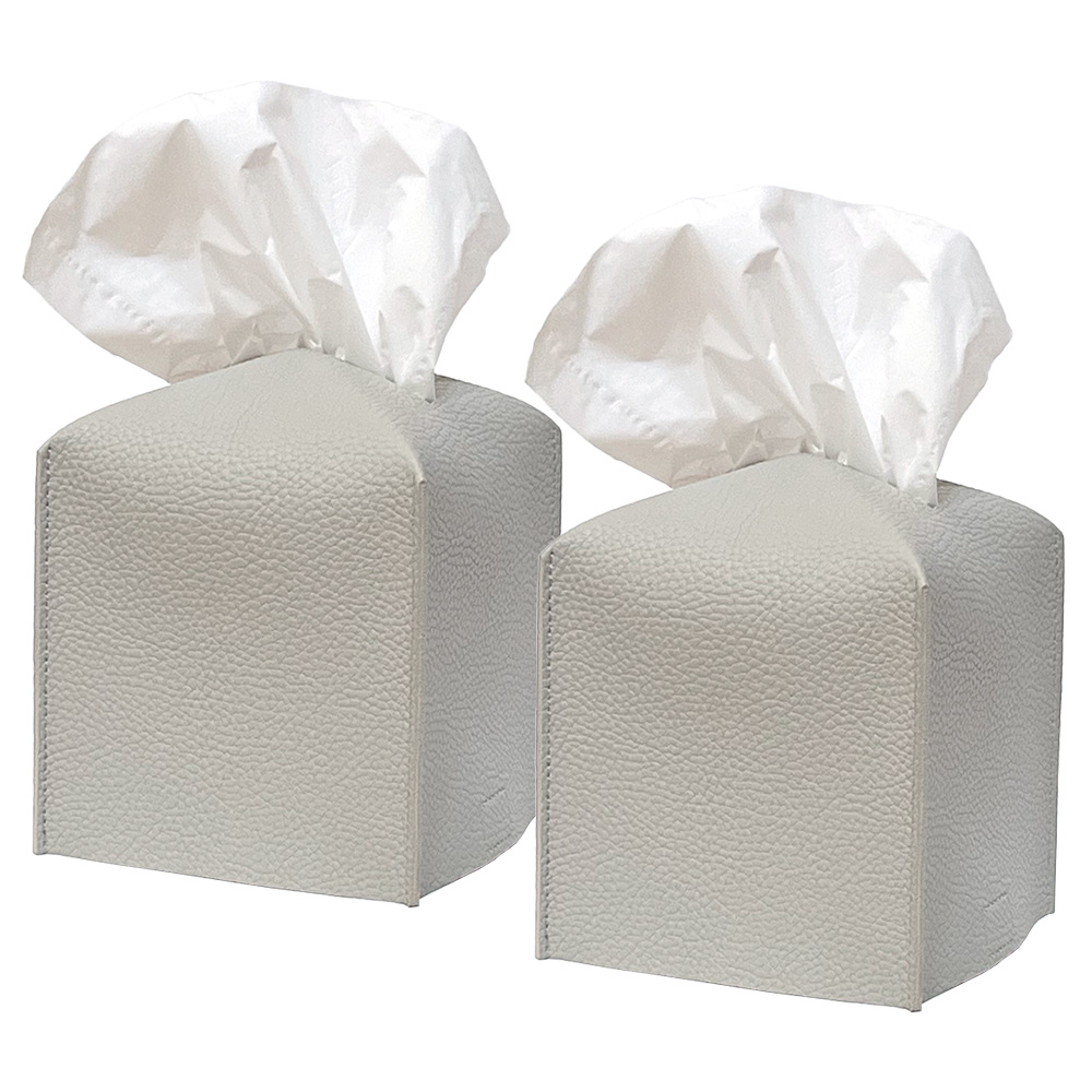 ティッシュケース 2個セット コンパクト おしゃれ ティッシュボックス