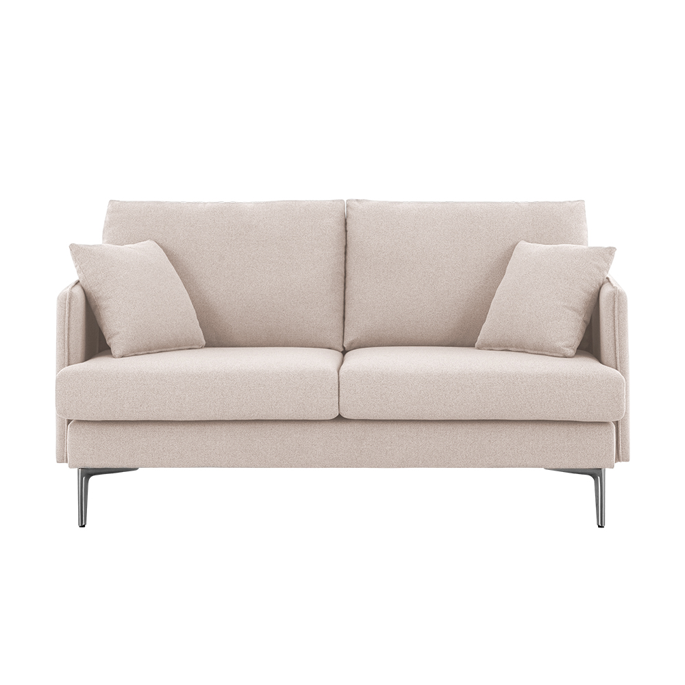 即日発送／日時指定OK】 2人掛けソファー ベージュ グレー