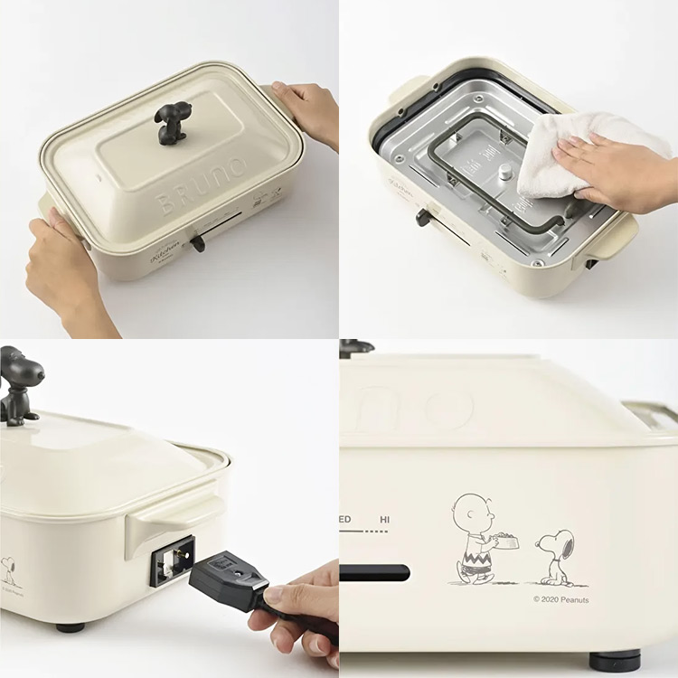 ブルーノ ホットプレート BRUNO PEANUTS コンパクトホットプレート