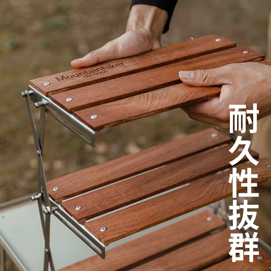 Mountainhiker 折り畳み式3段ラック キャンプ用品 フォールディング