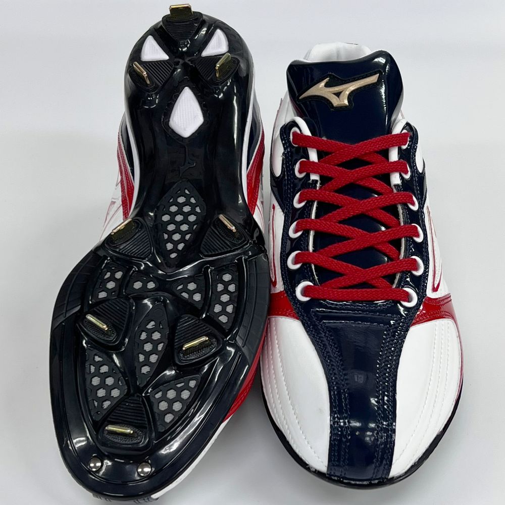 MIZUNO（ミズノ） 【サイズ交換送料無料】レッド×ネイビー 野球